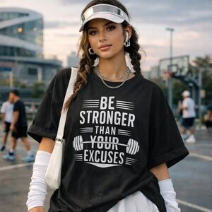 Black Motivational Graphic T-Shirt